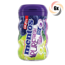Full Box 6x Bottles Mentos Pure Fresh Grape Medley Chewing Gum | 50 Pieces Each - £28.25 GBP