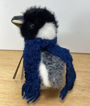 Boyds Bears Winkle Plush Penguin With Blue Knit Scarf 7 inch Stuffed Animal - £19.51 GBP