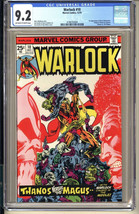 Warlock # 10..CGC Universal 9.2 NM- grade..origin Thanos &amp; Gamora--1975 comic-gg - £90.22 GBP