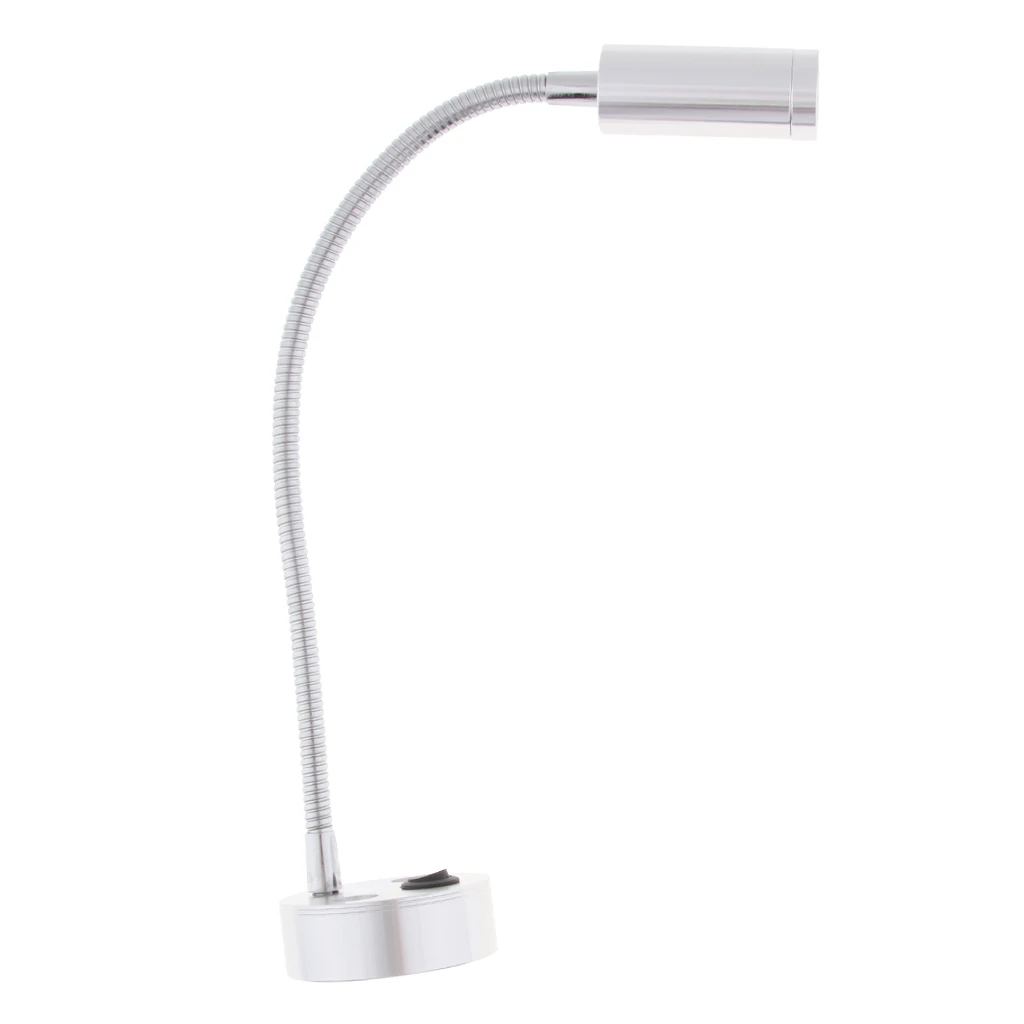 Flexible LED Wall Lamp, 3W GooseBk Wall Mount Sconce Reading Light for Interior  - £23.16 GBP