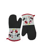 Disney Mickey &amp; Minnie Mouse Oven Mitt Set Valentine Kitchen Mitts Red B... - $16.20