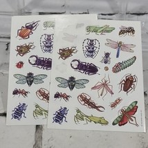 Vintage Hallmark Stickers Bugs Beetles Scrapbooking Lot Of 2 Sheets  - £7.77 GBP