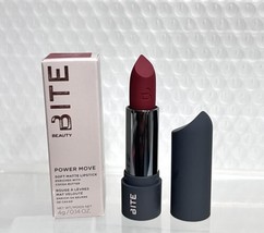 BITE BEAUTY POWER MOVE HYDRATING SOFT MATTE LIPSTICK Maple Full Size NIB - £22.86 GBP