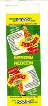 Coca Cola FUNLINERS Table Top Tent Advertising Card KXX 101 Bottle Caps - $21.75