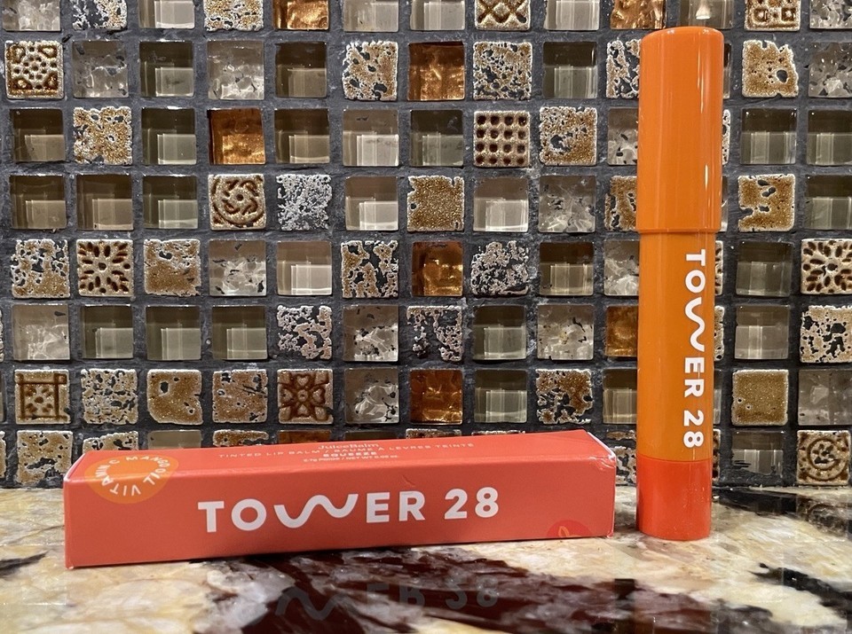 Tower 28 JuiceBalm Juice Balm Tinted Lip Balm in SQUEEZE Full Size 2.7g - $13.81