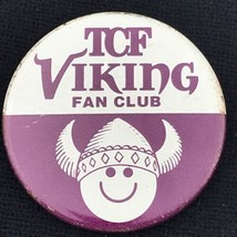 TCF Viking Fan Club Minnesota Happy Vintage Pin Button - $12.95