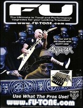 Anthrax Scott Ian 2018 Fu-Tone Locking Tremolos ad 8 x 11 advertisement print - £3.09 GBP