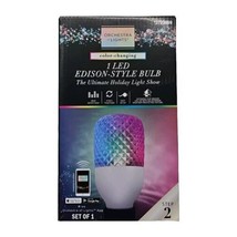 Gemmy Orchestra of Lights Color Changing Multi Color Christmas LED Edison Bulb - $29.69