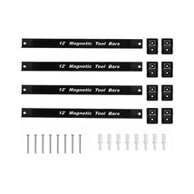 Magnetic Tool Holder 12 Inch 4 Pack Heavy Duty Magnet Tool Bar Strip Rac... - £31.86 GBP
