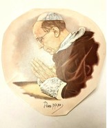 SUPER RARE Vintage 1950s Pope Pius Slide-Off Decal 6&quot; NOS Unused - $295.82 MXN