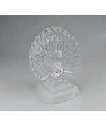 Cristal D&#39;Arques Crystal Peacock Figurine - Elegant Vintage Decor - $45.58 CAD
