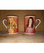 2 Vintage HANNAH MONTANA Miley Cyrus Tea Coffee Ceramic Mug Cup - $3,640.99 MXN