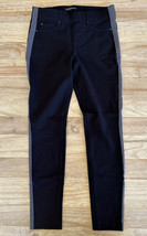 Liverpool Ponte Knit Ankle Jeggings Magnet Black Tuxedo Stripe Size 2/26... - £35.17 GBP