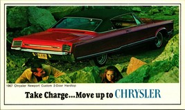 1967 Chrysler Newport 2-Door Custome Advertising UNP Vtg Chrome Postcard - £3.12 GBP