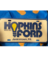Plastic Hopkins Ford Dealership Booster License Plate Jenkintown PA Pre-... - €30,89 EUR