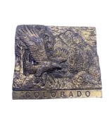 Vintage Colorado Belt Buckle Eagle Raised Etched Design Spec Cast 1970s ... - $38.05 CAD