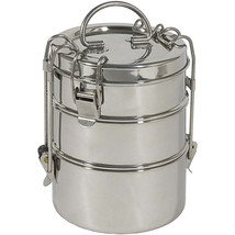 To Go Ware Large 3-Tier Stainless Steel Tiffin Lunch Box Eco Friendly Container - $34.99