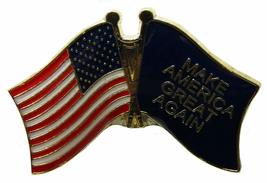 Pack of 50 USA &amp; Trump Make America Great Again Blue Bike Hat Cap lapel Pin - £116.44 GBP