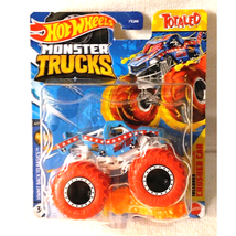 Hot Wheels 2023 Monster Trucks 1:64 Scale Totaled Truck w/Crushed Car NEW! - £6.91 GBP