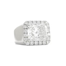 Authenticity Guarantee 
GIA Radiant Cut Diamond Halo East-West Engagement Rin... - £79,931.60 GBP