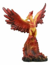 Ebros Fawkes Resurrection The Phoenix Fire Bird Statue Symbol of Transformation - £48.64 GBP