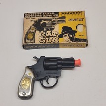 Vintage 1955 Dragnet Badge 714 Detective Cap Gun Revolver Pistol + Box - TV Toy - £110.98 GBP
