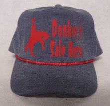 Donkey&#39;s Sale Horse Advertising Ball Cap / Hat Blue Adjustable Clarinda ... - $12.95