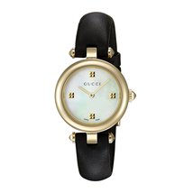 Gucci YA141505 White Dial Leather Strap Ladies Watch - £506.68 GBP