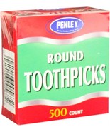 500 Penley rOund Wooden TOOTHPICKS No Additives birch Natural WOOD kitch... - $677.87 MXN