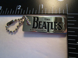 Beatles Metal Key Fob Dated 2002 &amp; Cd Dvd Storage Case New Retro Stock - $14.95