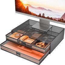 Wali Monitor Stand With Storage, Laptop Stand With Drawers Storage,, B),... - $33.99