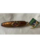 FINE CIGAR SMOKER? HAND BLOWN GLASS ORNAMENT by OLD WORLD CHRISTMAS NEW - £11.16 GBP