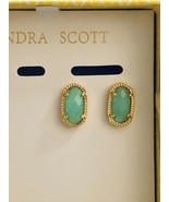 Kendra Scott Ellie Stud Earrings In Gold/Teal - £36.01 GBP