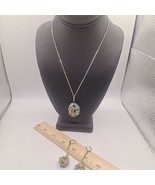 Druzy pendant necklace and matching earrings 17&quot; + 2&quot; - €18,75 EUR
