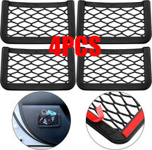 4Pcs Body Edge Elastic Net Storage Phone Holder Auto Car Interior Access... - £20.45 GBP