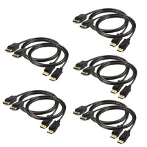 Displayport To Displayport Cable 6 Feet 10-Pack, Display Port(Dp) To Dp Cord 6Ft - £72.89 GBP