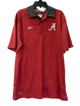 Nike Mens Alabama Crimson Tide Coaches Sideline DRI-FIT Polo Shirt Red-Medium - $45.53