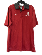 Nike Mens Alabama Crimson Tide Coaches Sideline DRI-FIT Polo Shirt Red-Medium - £35.81 GBP