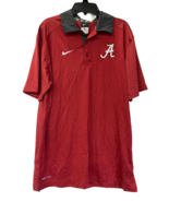 Nike Mens Alabama Crimson Tide Coaches Sideline DRI-FIT Polo Shirt Red-M... - $865.38 MXN