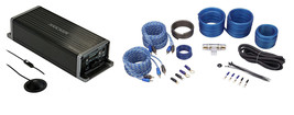 KICKER KEY2004 200w 4-Channel Smart Amplifier w/Auto-EQ/Processor+Amp Wire Kit - £302.14 GBP