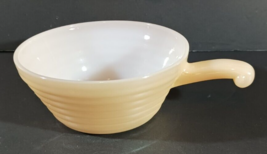 Vintage FIRE KING OVEN WARE Peach Luster BEEJOVE Handled Soup Chili BOWL - £6.96 GBP