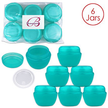 (6 Pieces) 50G/50Ml High Quality Teal Ov Container Jars - £13.28 GBP