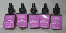 Bath &amp; Body Works Wallflower Fragrance Refill Bulb Lot Set 5 BERRY WAFFL... - £35.77 GBP