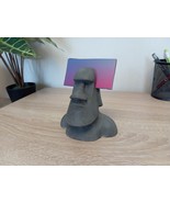 Business card holder stand display - Eastern island statue - 3d  printed... - $44.55