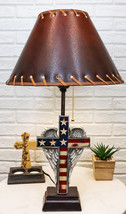 Country Rustic Western Old Faithful American Flag Silver Angel Wings Tab... - $67.99