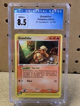 CGC 8.5 Grade Growlithe 65/100 EX Sandstorm Pokemon Card LP E Reader - $23.75