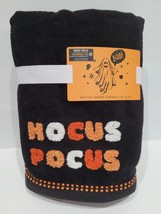 Halloween Hocus Pocus Black Orange Bathroom Hand Towels 2pc New - £17.04 GBP
