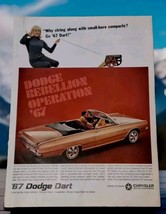 Dodge Dart Convertible Vintage Print Ad 1967 Life Magazine Excerpt - £4.23 GBP