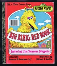 ORIGINAL Vintage 1977 Sesame Street Big Bird&#39;s Red Book Golden Book   - £11.67 GBP