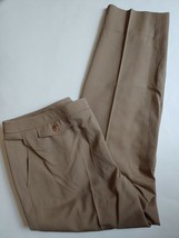 Talbots Stretch Wool Ankle Dress Pants Womens Size 12 Khaki Brown Lined - £18.60 GBP